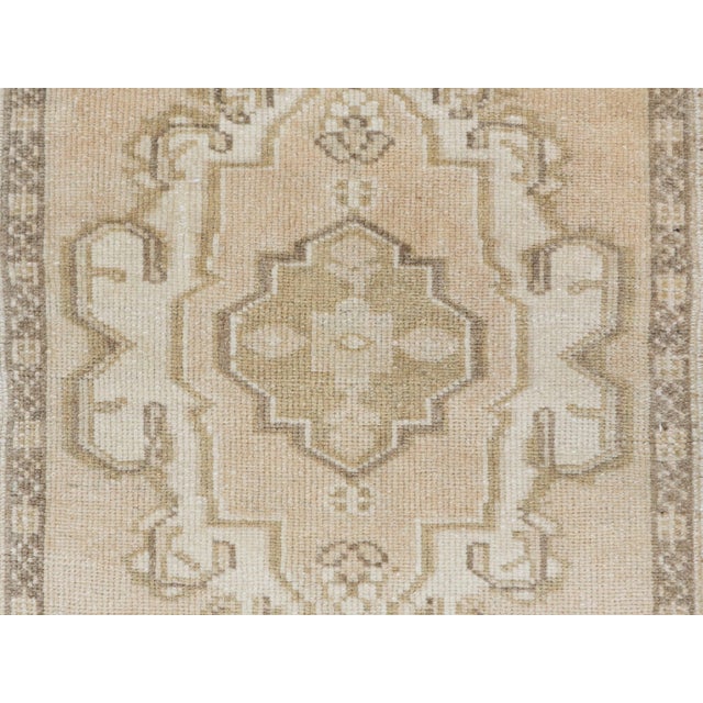 Textile Turkish Mini Rug Oriental Hand Knotted Vintage Rug 1'9" x 2'11" #16771 For Sale - Image 7 of 8