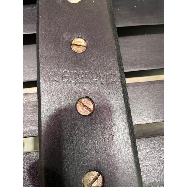 1960s Mid Century Modern Walnut Slatted Table/Bench in the Style of George Nelson For Sale - Image 9 of 9