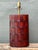 Wood Vintage Woven Leather Lamp For Sale - Image 7 of 12
