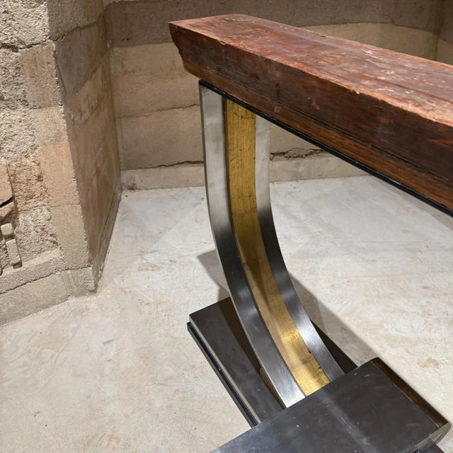 Solid Steel Bronze Table Base Mexico Revival Neoclassical Attributed Arturo Pani For Sale - Image 12 of 12