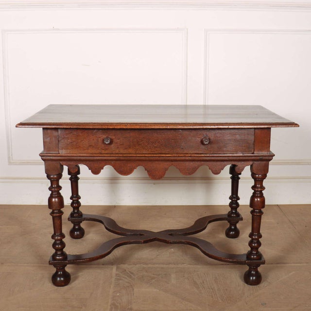 Antique Oak Side Table For Sale - Image 10 of 10