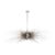 Strada Large Linear Polished Nickel Chandelier For Sale