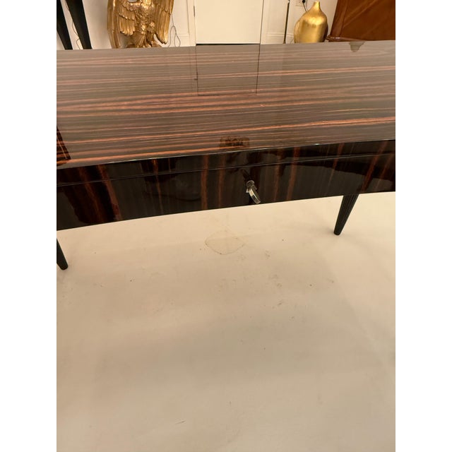 French Art Deco Macassar Elegant Writing Desk For Sale - Image 12 of 18