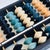 Vintage Japanese Wood Abacus - Blue Stained Beads For Sale In San Francisco - Image 6 of 9