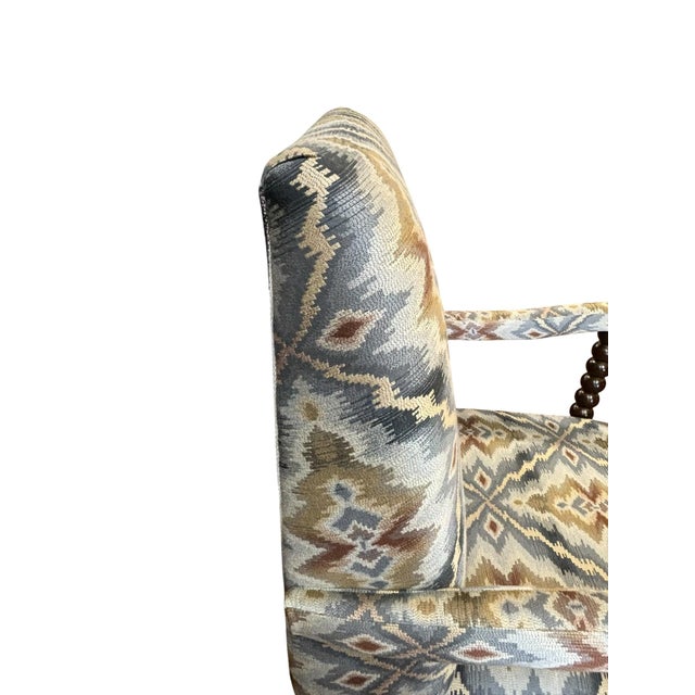 Late 20th Century Vintage Spanish Colonial Revival/Monterrey Style Armchair For Sale - Image 5 of 12