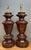 Vintage Faceted Wood Lamps - A Pair For Sale - Image 4 of 14