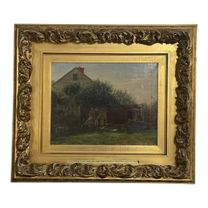 Antique George Newell Bowers -Original Oil on Canvas