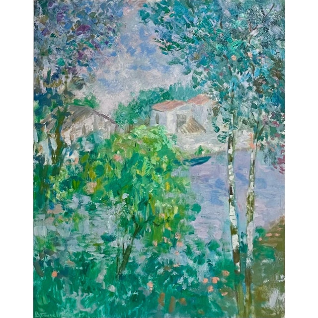 Bernard Taurelle 1, Large Fauvist French Post Impressionist Oil Painting Bernard Taurelle For Sale - Image 4 of 11
