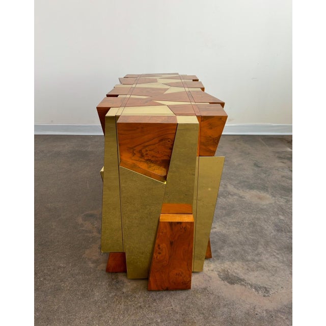 1970s Paul Evans Cityscape Multifaceted Console or Dining Table Base, Pe 300 Series For Sale - Image 5 of 11