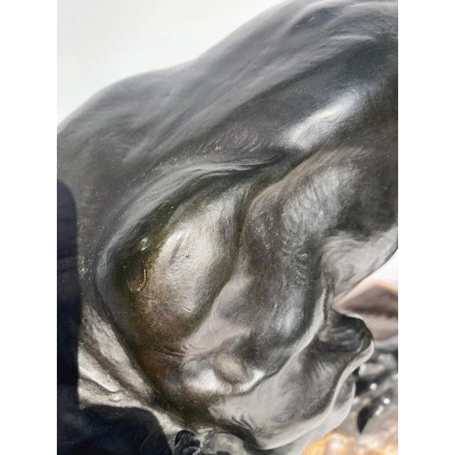 Art Deco Terracotta Black Panther For Sale - Image 11 of 12