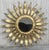 About Mid-Century Modern gilt iron layered leafed flower shaped sunburst mirror. Details PRODUCTION TIME Available Now OF...
