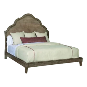 Casa Bella Carved King Size Bed - Timber Gray Finish
