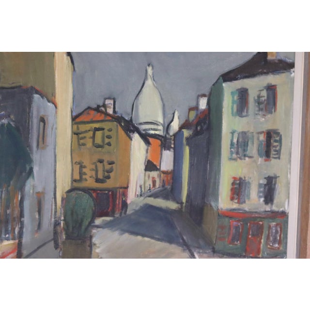 Tryggve Eagle, Montmartre, 1951, Oil on Canvas, Framed For Sale - Image 10 of 11