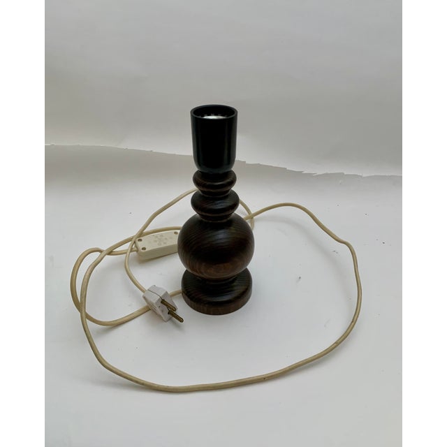 Wood 1970s Table Lamp, Pine, Sweden For Sale - Image 7 of 9