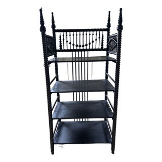Mid 20th Century Vintage Victorian Stick & Ball Etagere For Sale