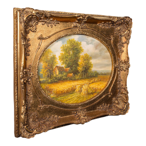 Vintage Landscape Painting, English School, Art, Countryside Picture, Circa 1950