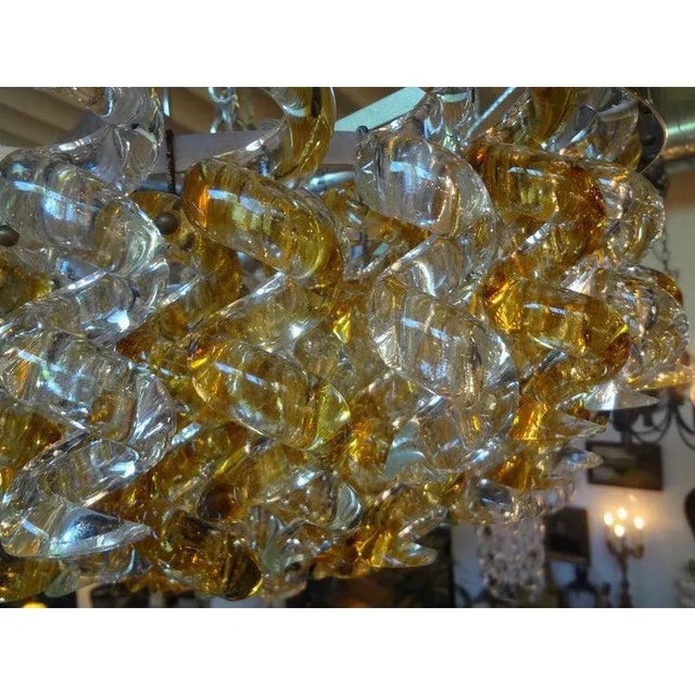 A.V. Mazzega 1960's Murano Glass Chandelier by Mazzega For Sale - Image 4 of 12