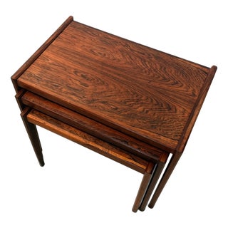 Danish Nesting Tables, Denmark, 1960s, Set of 3 For Sale