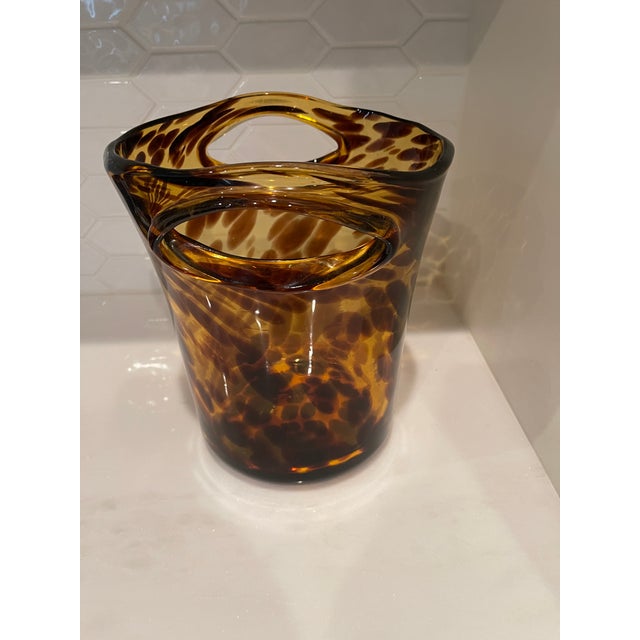 Beautiful handblown glass wine cooler or champagne bucket from the iconic Christian Dior Home Collection produced in the...