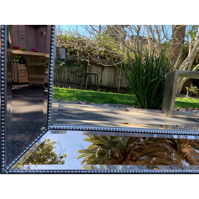 Horchow AntiquedSilver Beaded Floor Mirror Chairish