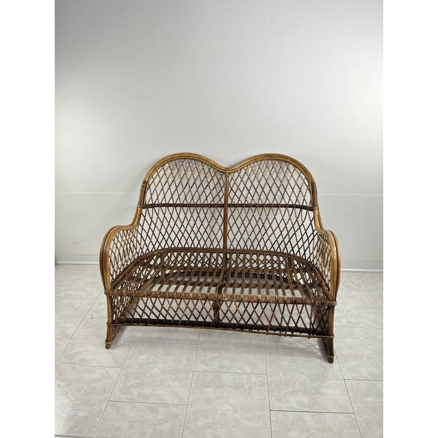 Mid-Century Bamboo Sofa, 1960s For Sale - Image 6 of 10