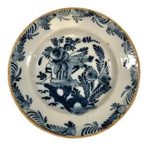 Antique 18th Century Delft Decorative Plate