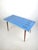 Wood Vintage Rockabilly Coffee Table with Blue Finish, 1950s For Sale - Image 7 of 11