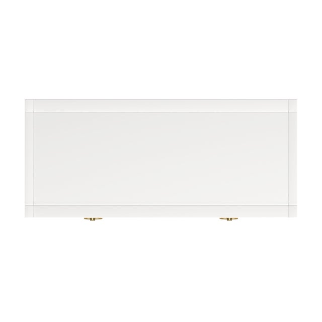 Lark 2 Door Cabinet with Storage, White For Sale In Chicago - Image 6 of 7