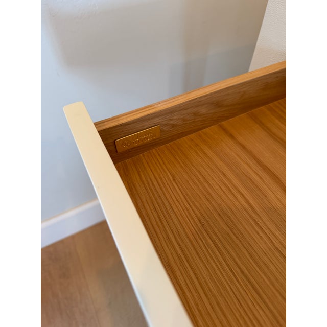 Contemporary Made Goods Sorin 3 Drawer Desk (Pristine Faux Shagreen) For Sale - Image 3 of 16