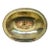 1950s Polished Brass Wash Basin For Sale