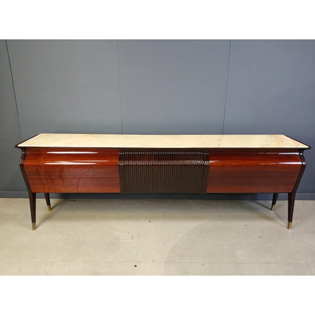 Wood Credenza by Osvaldo Borsani for Atelier Borsani Varedo, 1950s For Sale - Image 7 of 8