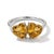 Contemporary Dainty Citrine Heart Ring, Romantic Birthstone Ring for Her Us 7 For Sale - Image 3 of 4