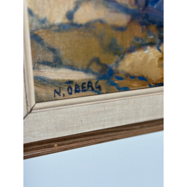 Nils Öberg, Autumn, Offerdalsfjällen Jämtland, 1960s, Oil on Canvas, Framed For Sale - Image 5 of 16