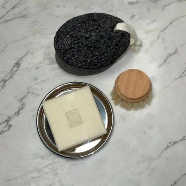 Not Yet Made - Made To Order Rl 01 Coasters with Rounded Edge in Polished Stainless Steel by Caspal, Set of 2 For Sale - Image 5 of 7