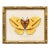 Contemporary Reproduction of Vintage "Garden Friends" Art Print, Yellow Framed Butterfly For Sale