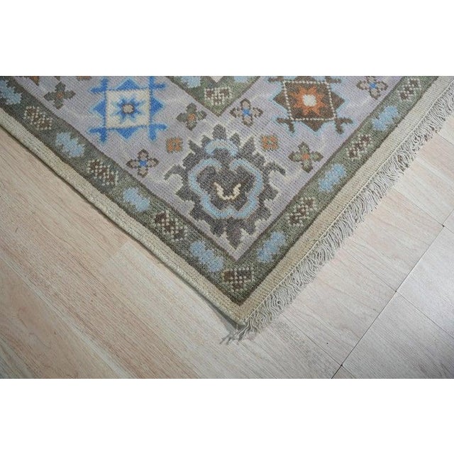 Contemporary 9x12 Ivory Hand-Knotted Wool Floral Symphony Classic Traditional Carpet Rug For Sale - Image 3 of 10