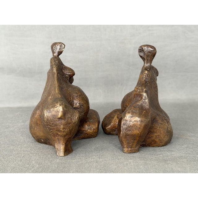 Organic Abstract Sculptures, 1960s, Bronze, Set of 2 For Sale - Image 4 of 10