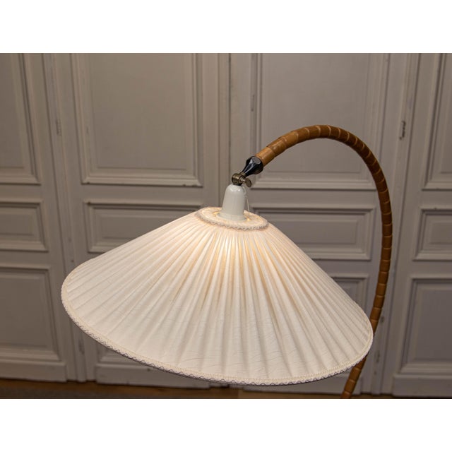 1940s Vintage Swedish Grace Arc Floor Lamp, 1940s For Sale - Image 5 of 12