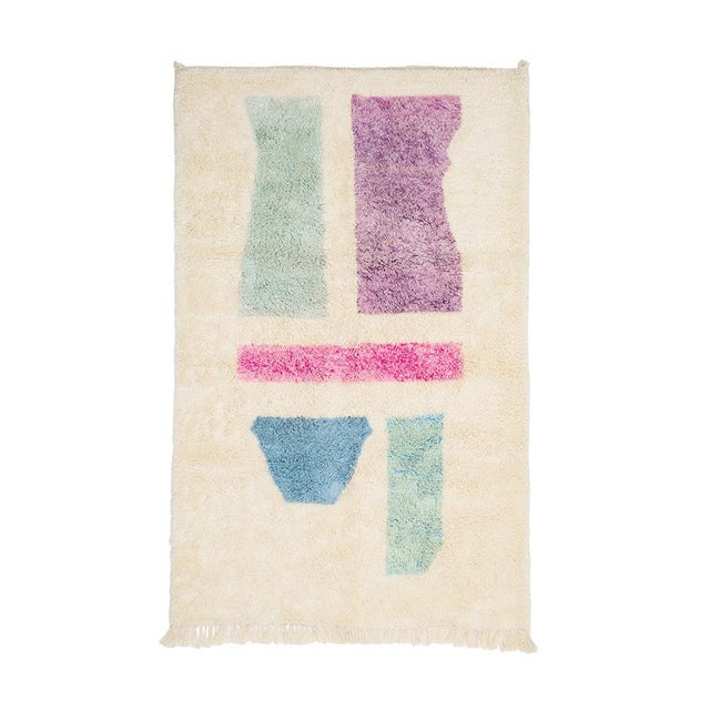 Hand-Knotted Wool Rug by Azele Studio For Sale - Image 9 of 9