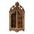 1970s Italian Hollywood Regency Carved Wood Two-Door Hanging Wall Cabinet For Sale