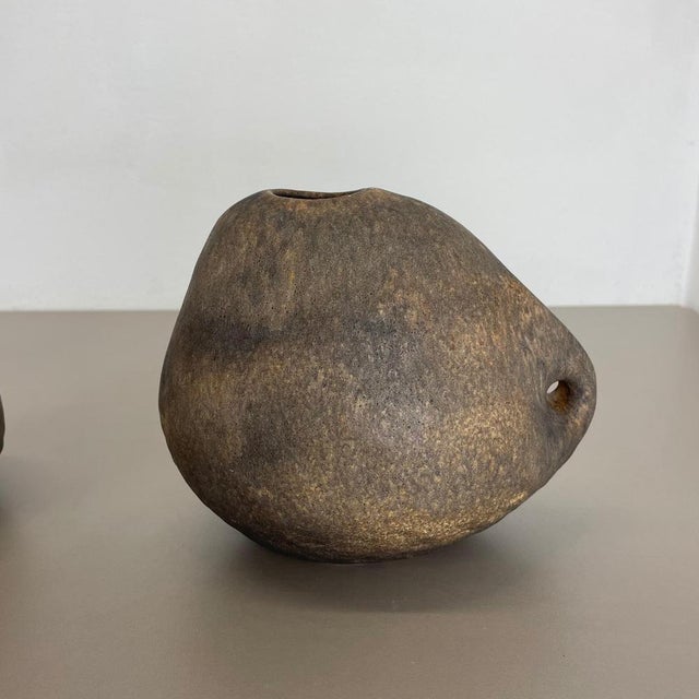 West German Ceramic Studio Vases attributed to Helmut Schäffenacker, 1960s, Set of 2 For Sale - Image 13 of 18