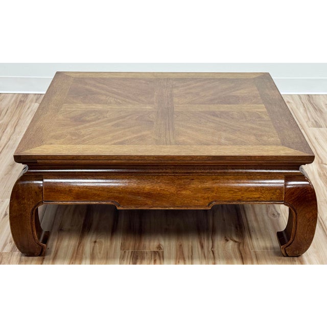Thomasville Vintage Thomasville Ming Leg Wood Coffee Table For Sale - Image 4 of 11