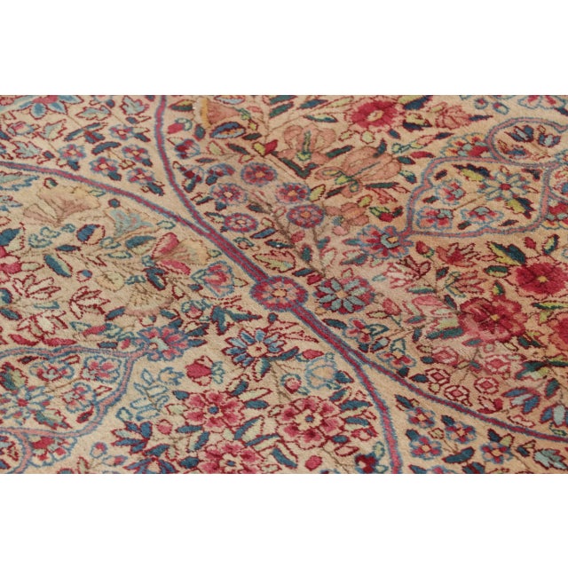Late 18th Century Antique Kerman Lavar Persian Twin Runners with Interlocking Florals - Rug & Kilim For Sale - Image 5 of 7