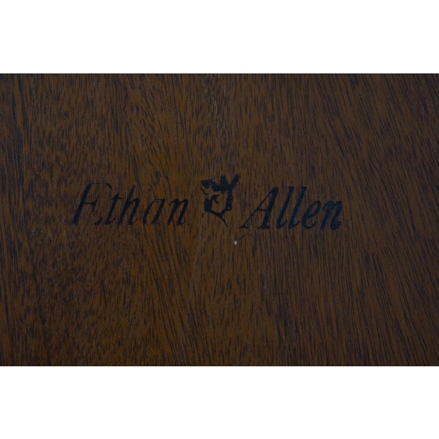 Ethan Allen Mahogany Tall Case Grandfather Clock For Sale - Image 11 of 12