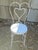 Mid 20th Century Vintage Wrought Iron Outdoor Patio Table & 4 Chairs For Sale - Image 5 of 12