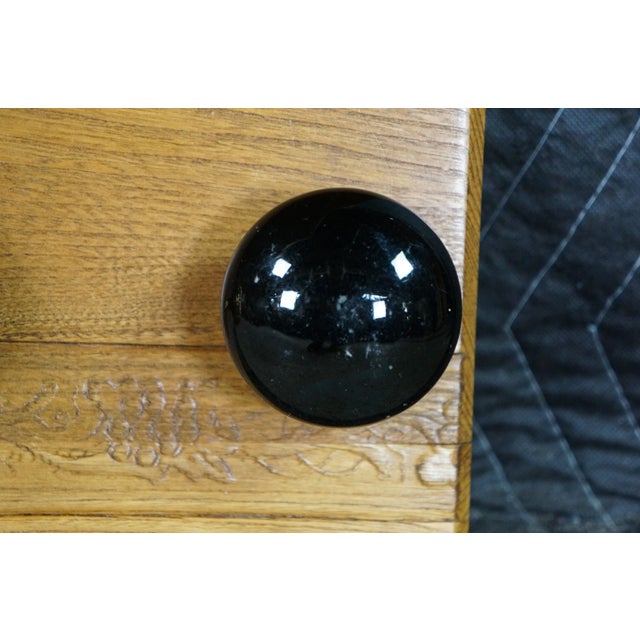 Antique Oak Coat Rack Shelf Salvaged Door Knob Hooks Grapevine Architectural 30" For Sale - Image 15 of 18