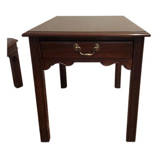 Drexel Heritage Chippendale 'Carleton Cherry' End Table - (4 Piece Set Available) 1990 For Sale
