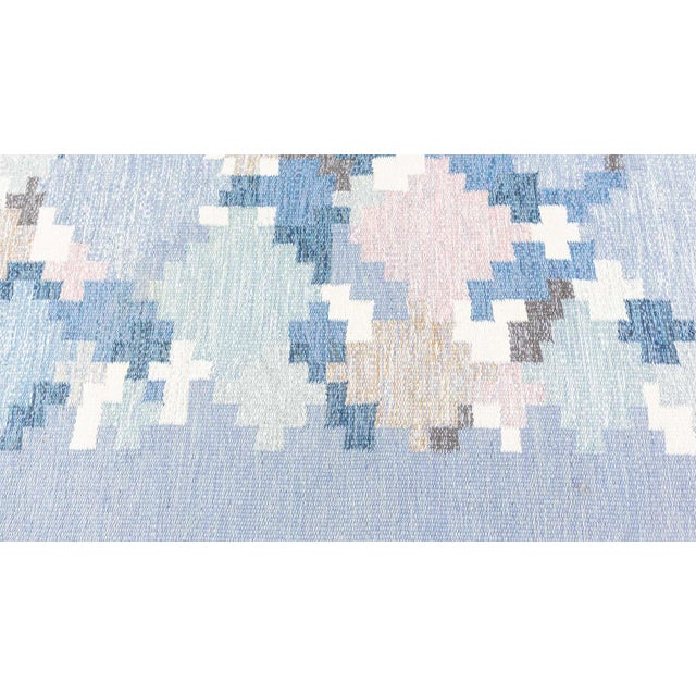 Mid-Century Modern Doris Leslie Blau Vintage Swedish Rolakan Rug by Ingegerd Silow For Sale - Image 3 of 9