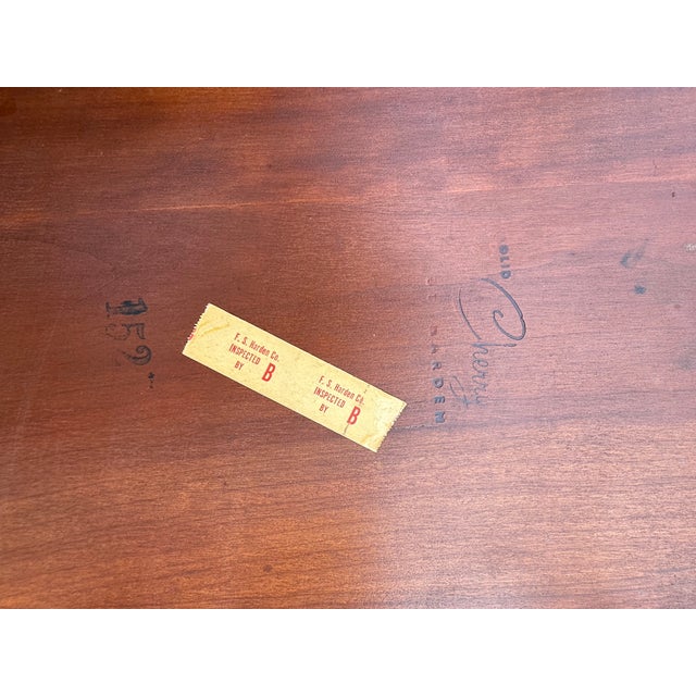 Late 20th Century Harden Solid Cherry Fan Back Windsor Chairs - Set of 6 For Sale - Image 10 of 12