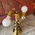 Vintage Brass Table Lamp With Dual Bulb Sockets & Pull Chains For Sale - Image 4 of 14